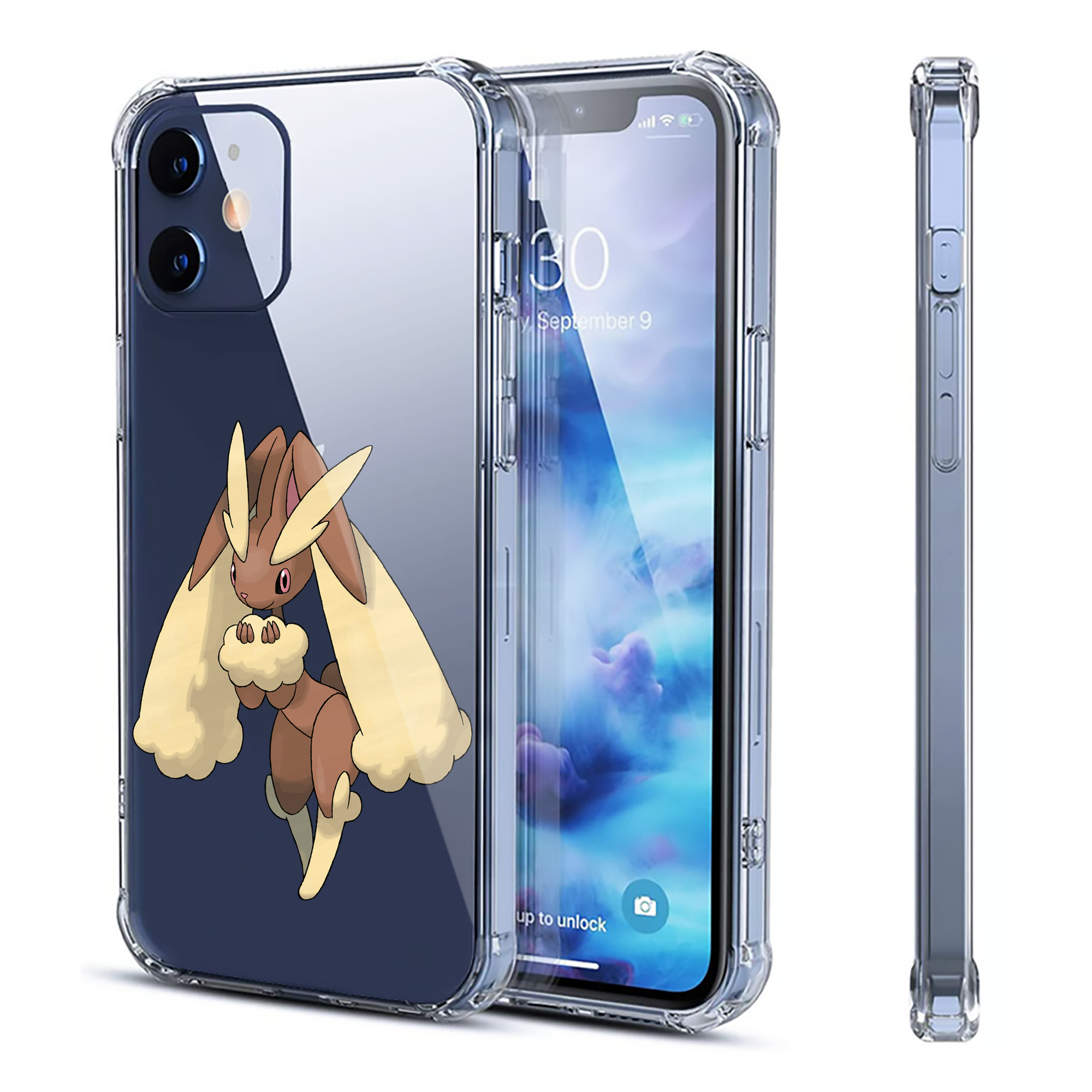 （画像用） ポケットモンスター Pokémon 【iPhone 12シリーズ対応】透明スマホケース（クリアソフトケース）
